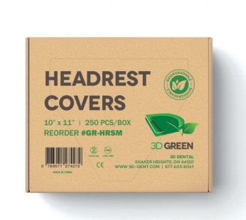3D – Headrest Covers Biodegradable 10×14 250/Box