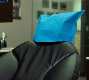 Headrest Cover Paper/Poly 10×13 Blue 500/Cs