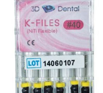 K-File NiTi 25mm #45-80 6/Pk